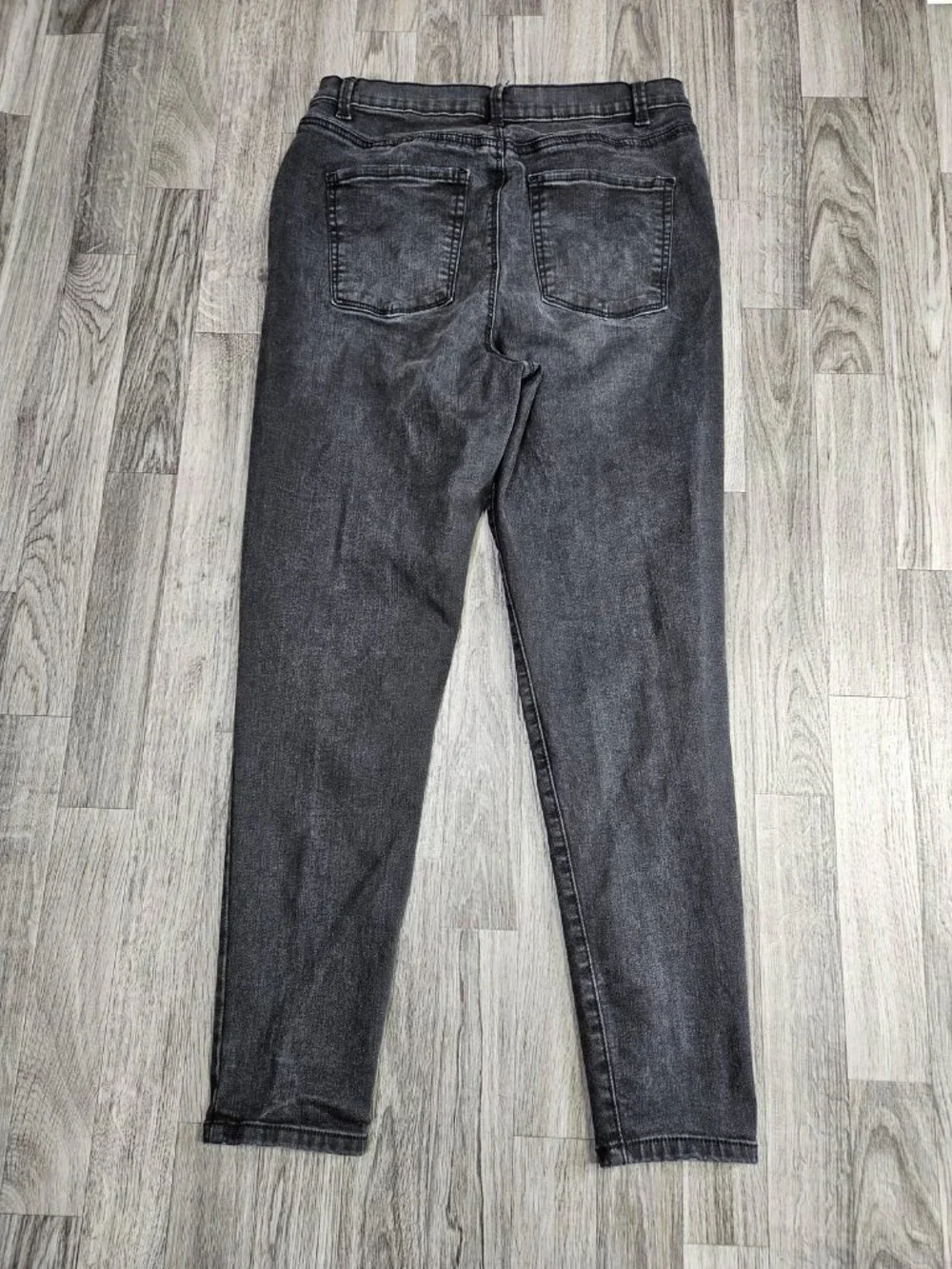 No‎ Boundaries Jegging Jeans Juniors 13 Charcoal Wash High Rise Stretch Denim